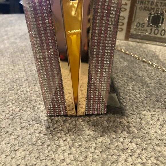 Rhinestone US Dollars Clutch Bag. - Picture 9 of 14